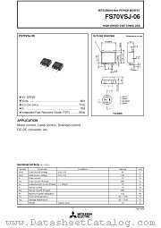 FS70VSJ-06 datasheet pdf Powerex Power Semiconductors