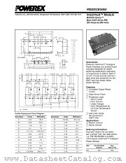 PM300CBS060 datasheet pdf Powerex Power Semiconductors