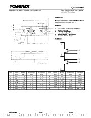 QIC0610001 datasheet pdf Powerex Power Semiconductors