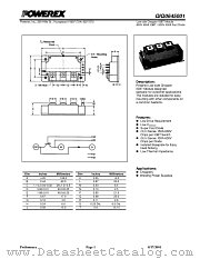 QIQ0645001 datasheet pdf Powerex Power Semiconductors