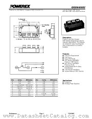 QIQ0645002 datasheet pdf Powerex Power Semiconductors