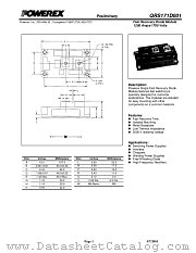 QRS171D001 datasheet pdf Powerex Power Semiconductors