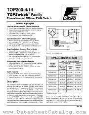 TOP200 datasheet pdf Power Integrations Inc