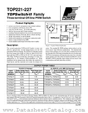 TOP222Y datasheet pdf Power Integrations Inc