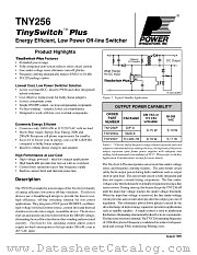 TYN256P datasheet pdf Power Integrations Inc