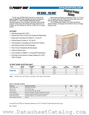 CPD250-4530 datasheet pdf Power-One