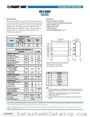 DFC15U48D15 datasheet pdf Power-One