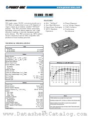 TES113YD datasheet pdf Power-One