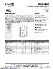 CGR-0118Z datasheet pdf Qorvo