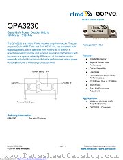 QPA3230 datasheet pdf Qorvo