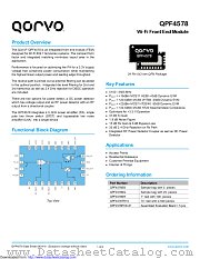 QPF4578 datasheet pdf Qorvo