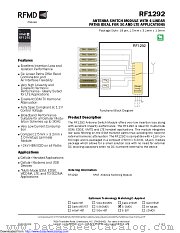 RF1292 datasheet pdf Qorvo