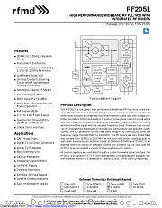 RF2051 datasheet pdf Qorvo