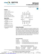 RF2162 datasheet pdf Qorvo