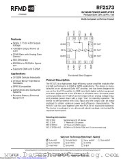 RF2173 datasheet pdf Qorvo