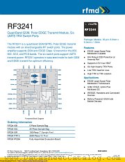 RF3241 datasheet pdf Qorvo