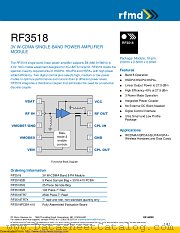 RF3518 datasheet pdf Qorvo
