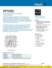RF5365 datasheet pdf Qorvo