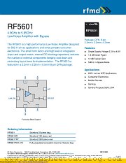 RF5601 datasheet pdf Qorvo