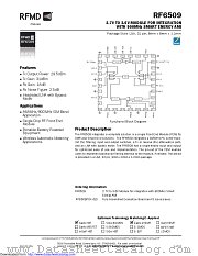 RF6509 datasheet pdf Qorvo