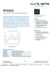 RF6555 datasheet pdf Qorvo