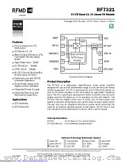 RF7321 datasheet pdf Qorvo