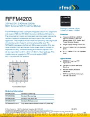 RFFM4203 datasheet pdf Qorvo