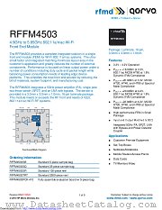 RFFM4503 datasheet pdf Qorvo