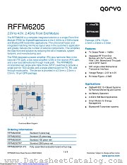 RFFM6205 datasheet pdf Qorvo