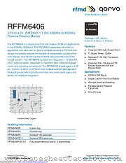 RFFM6406 datasheet pdf Qorvo