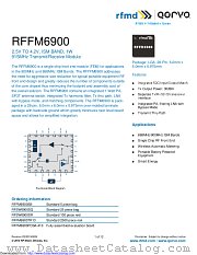 RFFM6900 datasheet pdf Qorvo