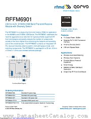RFFM6901 datasheet pdf Qorvo