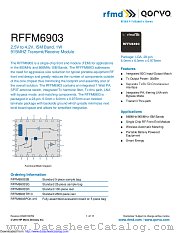RFFM6903 datasheet pdf Qorvo