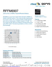 RFFM6907 datasheet pdf Qorvo