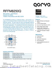 RFFM8250Q datasheet pdf Qorvo