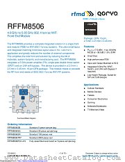RFFM8506 datasheet pdf Qorvo