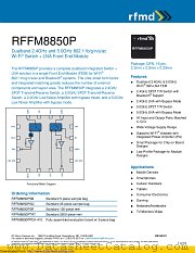 RFFM8850P datasheet pdf Qorvo