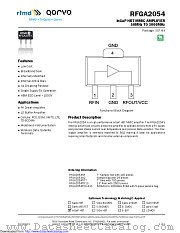 RFGA2054 datasheet pdf Qorvo