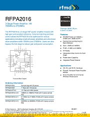 RFPA2016 datasheet pdf Qorvo