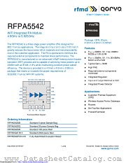 RFPA5542 datasheet pdf Qorvo