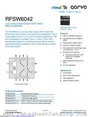 RFSW6042 datasheet pdf Qorvo