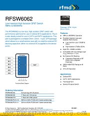 RFSW6062 datasheet pdf Qorvo