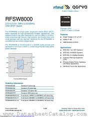 RFSW8000 datasheet pdf Qorvo