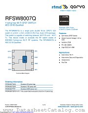 RFSW8007Q datasheet pdf Qorvo