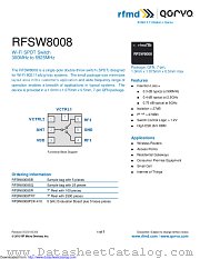 RFSW8008 datasheet pdf Qorvo