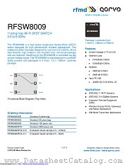 RFSW8009 datasheet pdf Qorvo