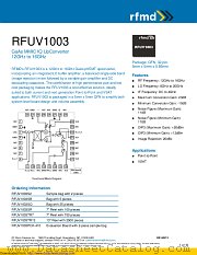 RFUV1003 datasheet pdf Qorvo