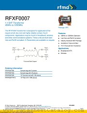 RFXF0007 datasheet pdf Qorvo