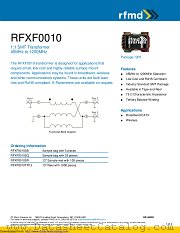 RFXF0010 datasheet pdf Qorvo