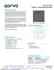 TGC2610-SM datasheet pdf Qorvo
